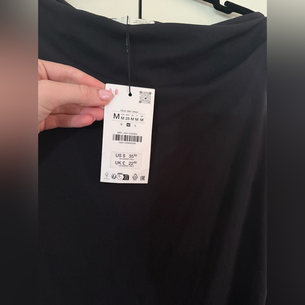 Zara black off the shoulder dress - Picture 4 of 4